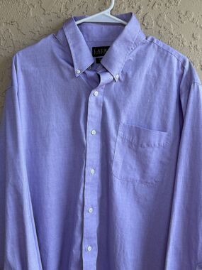 LAUREN Ralph Lauren Lavender 17.5 34/35 Classic Fit Non Iron Button Down Shirt